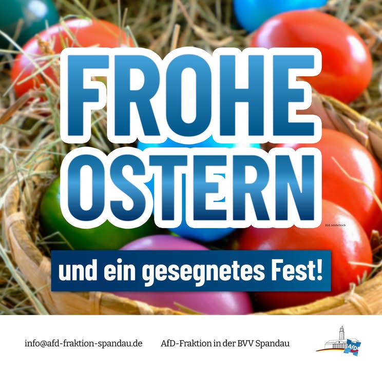 Wir wünschen Euch frohe Ostern.